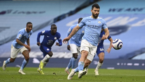 Penalti Gagal dan Man City Kalah, Sergio Aguero Minta Maaf